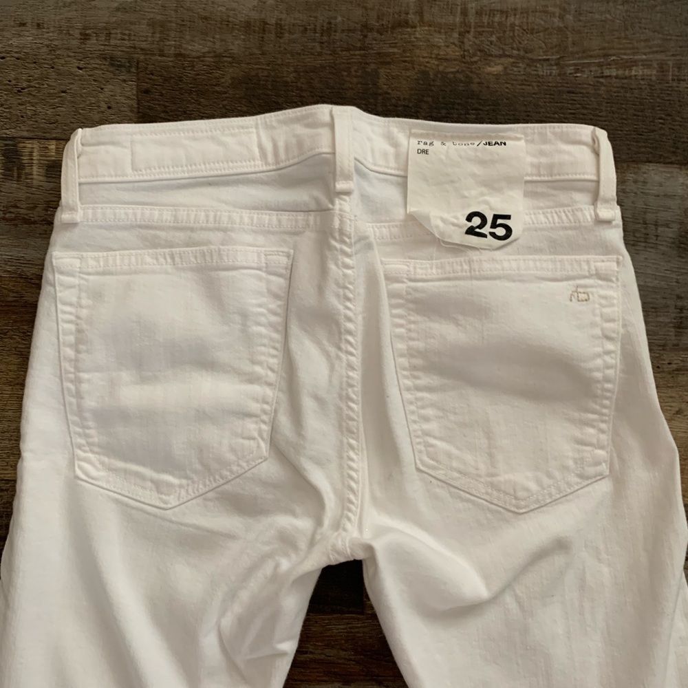 RAG AND BONE white DENIM jeans sz 25 pants outfit